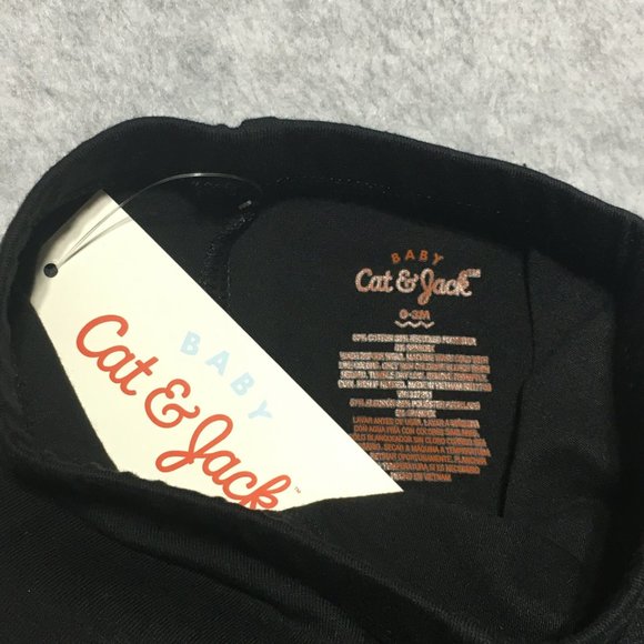 Baby Cat and Jack 0-3 months 3 pack Pull On Pants Black Gray - Picture 5 of 10